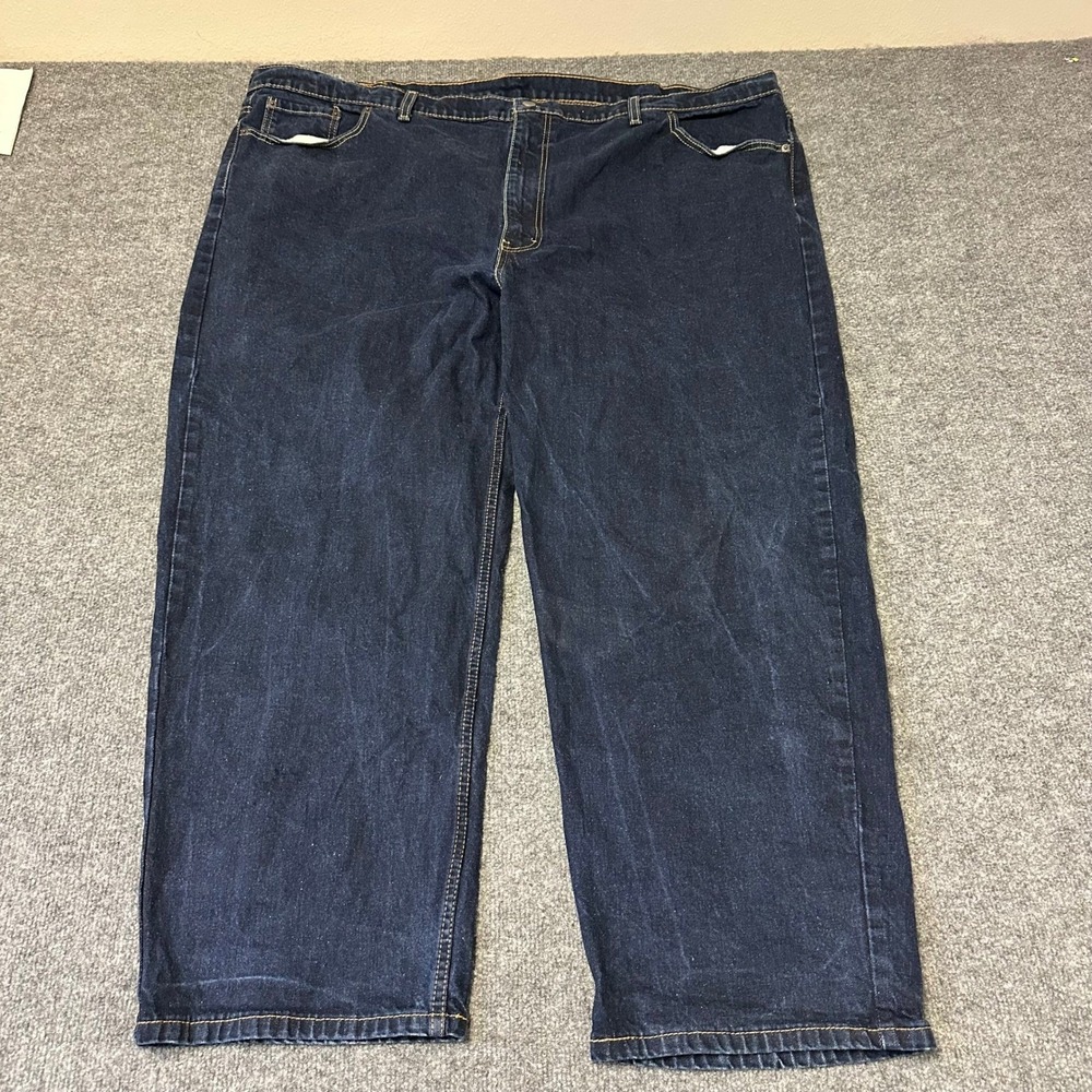Levi's Jeans Mens Size 48x29 Dark Wash 550 Relaxed Fit Tapered Leg Denim Pants